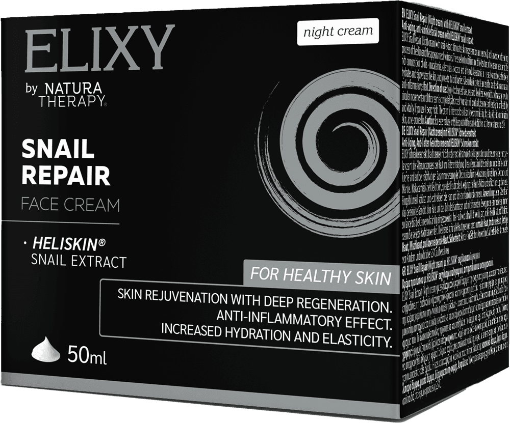 ELIXY Snail Repair 50 ml — krem nate për fytyrën – ELIXY | NaturaTherapy – suplemente ushqimore natyrale