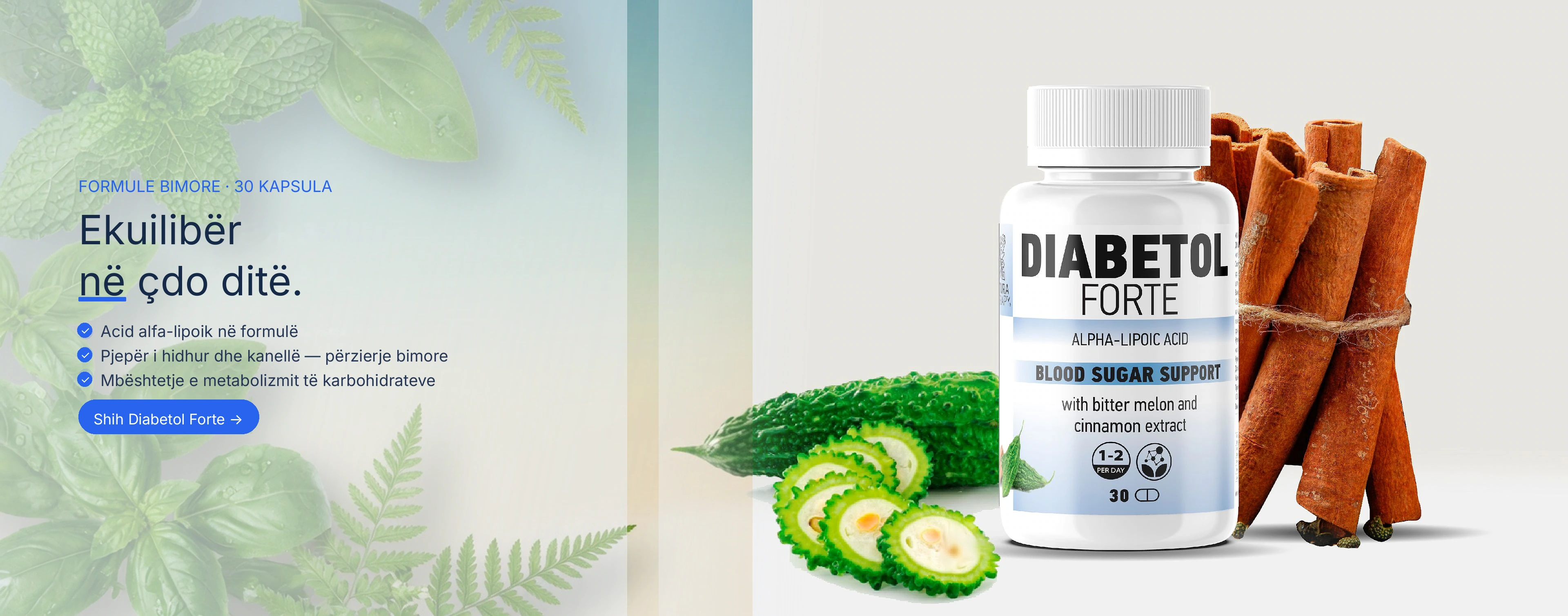 Diabetol Forte — kapsula bimore për mbështetjen e metabolizmit