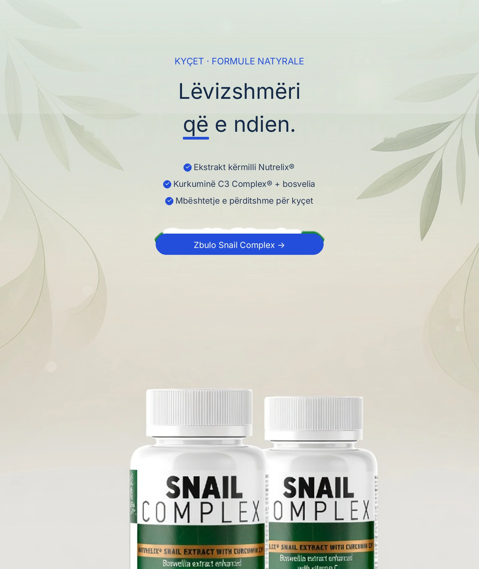 Snail Complex — suplement me ekstrakt kërmilli për kyçet dhe lëvizshmërinë