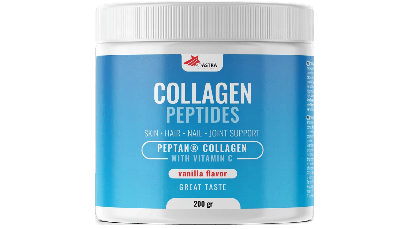 COLLAGEN PEPTIDES 200 g — peptide kolagjeni për lëkurën dhe nyjet — Vanilje – COLLAGEN | NaturaTherapy – suplemente ushqimore natyrale