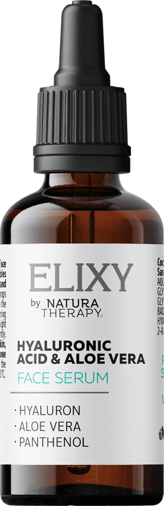 ELIXY Hyaluronic Acid & Aloe vera — serum hidratues për fytyrën – ELIXY | NaturaTherapy – suplemente ushqimore natyrale