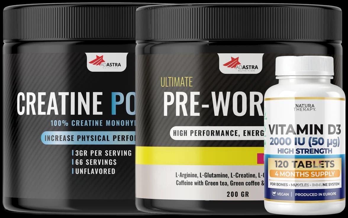 Creatine + Pre-Workout + D3