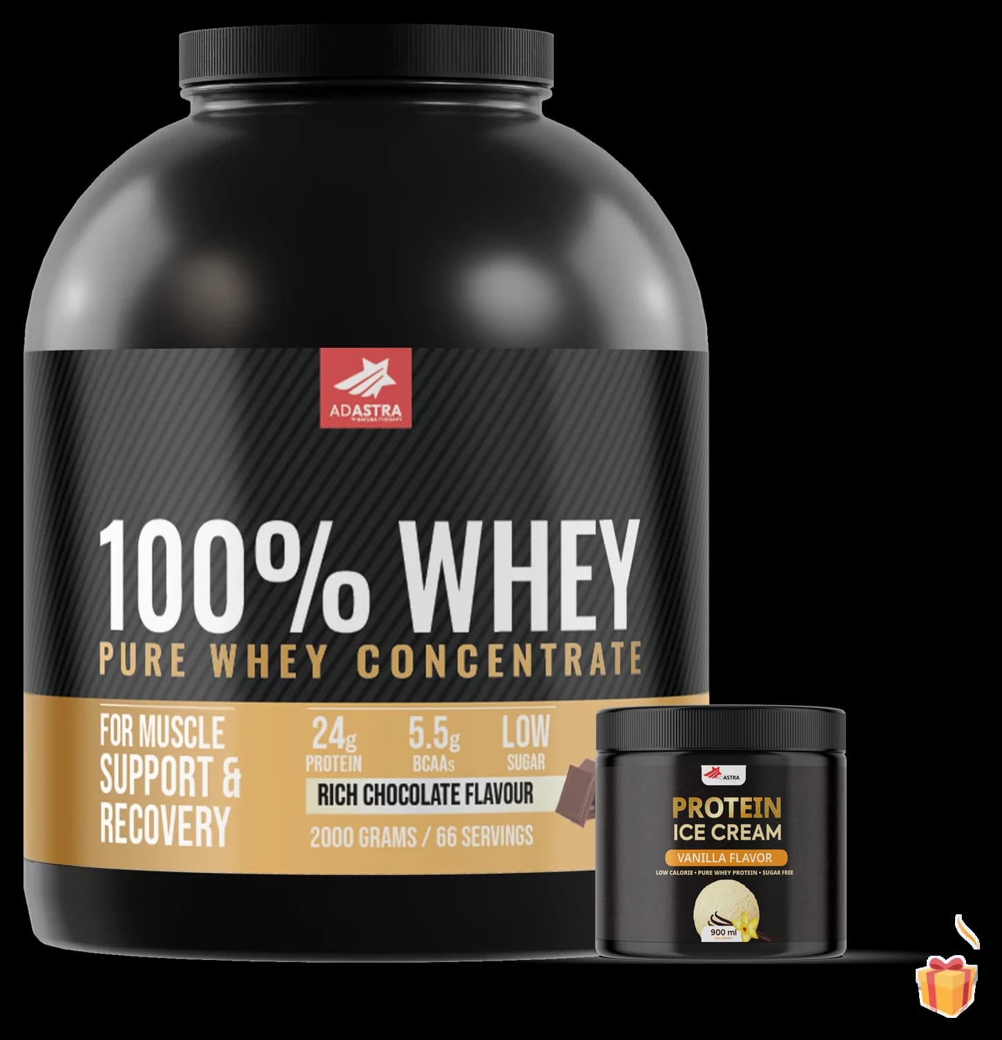 Whey 2 kg + Protein Ice Cream