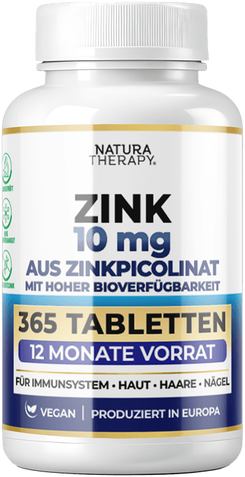 Zinc — për imunitet, lëkurë dhe vitalitet — 365 tableta – Zinc | NaturaTherapy – suplemente ushqimore natyrale