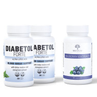2XDiabetol Forte(30cps) + Bilberry Extract, kapsula normalizues diabeti.